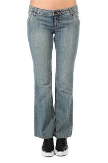 Джинсы узкие женские Zoo York Skinny Fit Denim Dark Sand Wash