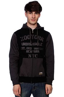 Толстовка Zoo York Gym Class Stencil Washed Black