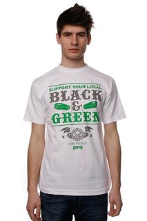 Футболка Creature Black And Green White