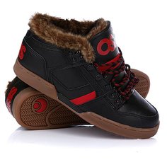 Кеды кроссовки утепленные Osiris Nyc 83 Mid Shr Black/Red/Gum