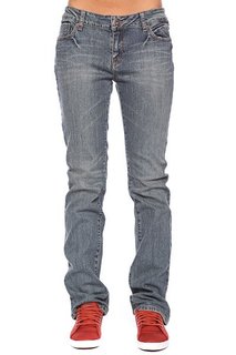 Джинсы прямые женские Zoo York Straight Leg Fit Med Sand Wash