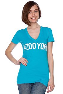 Футболка женская Zoo York Logo Block Tee Bluebird