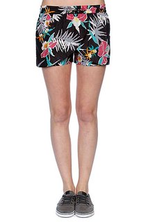 Шорты пляжные женские Stussy Black Hawaii Shorts Black