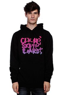 Толстовка кенгуру Cliche Scribble Pullover Black