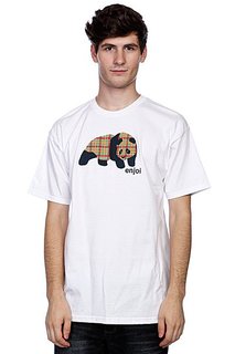 Футболка Enjoi Spectrum Plaid Panda White