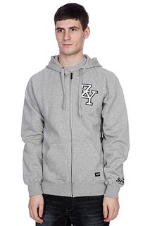 Толстовка Zoo York Zip Zy Hoody Lt Grey Heather