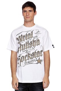 Футболка Metal Mulisha Black Letter Rs Optic White