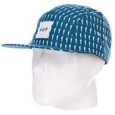 Бейсболка пятипанелька Huf Thunder Bolt Box Volley Aqua/White