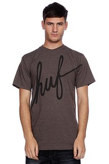 Футболка Huf Big Script Brown Heather