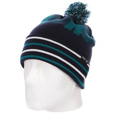 Шапка с помпоном Huf 10K Beanie Navy