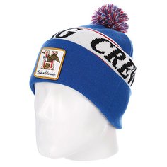 Шапка с помпоном Huf Domestic Beanie Blue