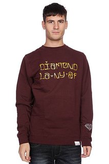 Толстовка Diamond Cities Crewneck Burgundy