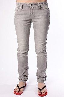 Джинсы узкие женские Zoo York Skinny Fit Grey Wash