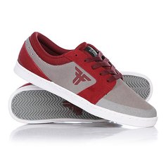 Кеды кроссовки низкие Fallen Torch Cement Grey/Oxblood