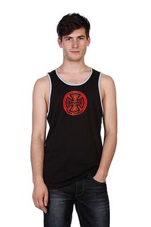 Майка Independent Fountain Tank Black/Heather Grey