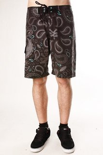 Пляжные мужские шорты Zoo York Bandana Black