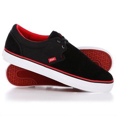 Кеды кроссовки низкие Huf Genuine Black/Red