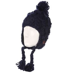 Шапка с помпоном женская Roxy Whiteface Beanie Peacoat