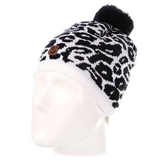 Шапка с помпоном женская Rip Curl Leopard Beanie Black