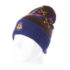 Шапка TrueSpin Native Wisdom Classic Beanie Navy/Brown