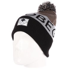 Шапка с помпоном Globe Deckhand Beanie Grey