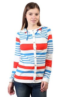 Женская толстовка Picture Organic Seal Cardigan Ml Stripe White