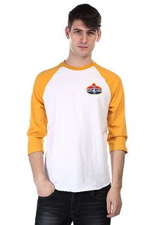 Лонгслив Huf Hector Raglan White / Mustard