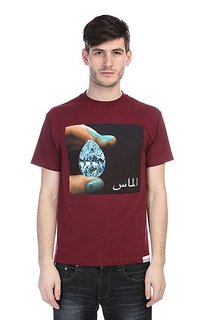 Футболка Diamond Arabic Shining Tee Burgundy