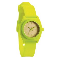 Часы женские Nixon Small Time Teller P Neon Yellow/Beetlepoint