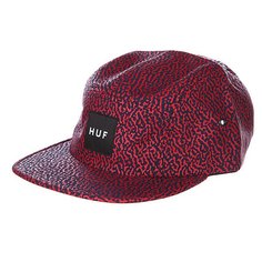 Бейсболка пятипанелька Huf Memphis Box Logo Volley Navy