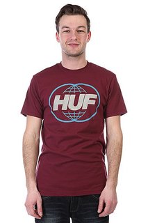 Футболка Huf Huf Global Burgundy