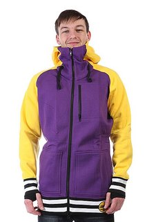 Толстовка сноубордическая Shweyka Exception Zip Yellow/Purple