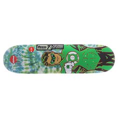 Дека для скейтборда для скейтборда Almost S5 Youness Green Lantern Tiedye R7 Green 31.7 x 8.25 (21 см)