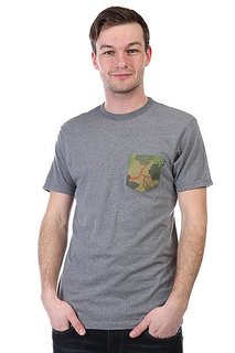 Футболка Huf Japanese Camo Pocket Grey Heather