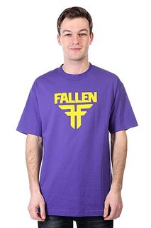 Футболка Fallen Insignia Logo Purple/Yellow