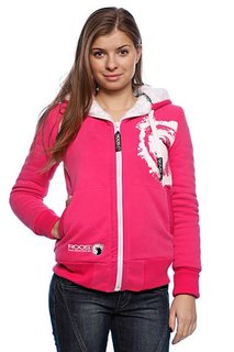 Толстовка утепленная женская Roos Squaw Valley Magenta/White