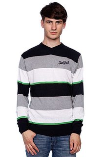 Свитер Zoo York Striped V-Neck Navy