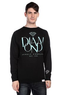 Толстовка Diamond Parisian Crewneck Black