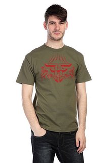 Футболка Fallen Uprising Shirt Army/Red