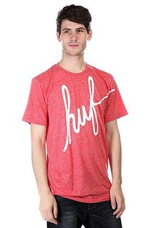 Футболка Huf Big Script Mock Twist Tee Red