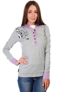 Джемпер женский Zoo York School Daze Henley Heather Grey