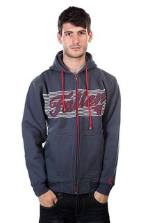 Толстовка Fallen Lockout Hood Mid Blue/Blood Red