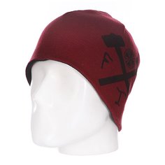 Шапка двусторонняя Independent Ftr Reversible Skull Black/Oxblood