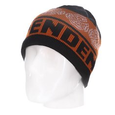 Шапка Independent Cb Stripe Skull Black/Orange/Red