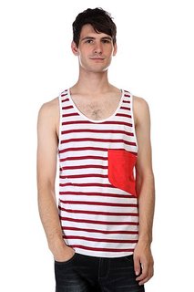 Майка CLWR Cut Tank Burgundy Stripe