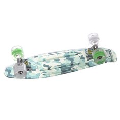 Скейт мини круизер Sunset Camo Grip Complete Green Camo Deck White/Green Wheels 6 x 22 (56 см)