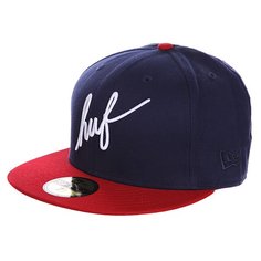 Бейсболка New Era Huf Classic Script Navy/Red