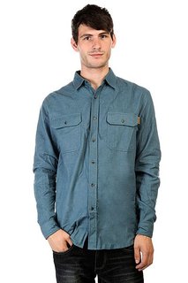 Рубашка Huf Solid Flannel Work Shirt Blue