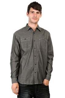 Рубашка Huf Vintage Chambray Work Shirt Black