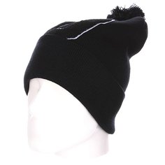 Шапка с помпоном TrueSpin Abc Pompom Beanie U Black